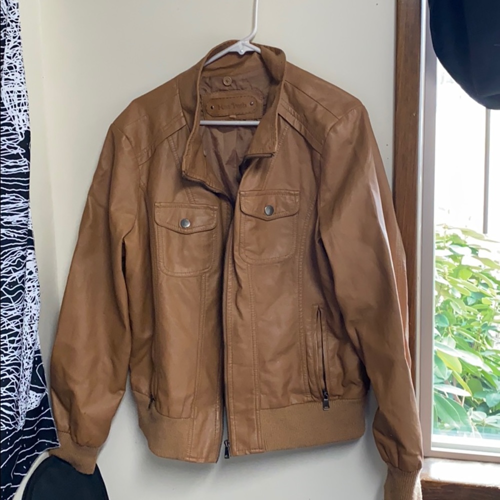 Miss Posh Brown Tan Leather Jacket